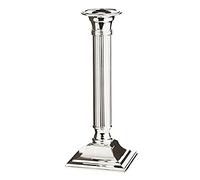 EDZARD Candlestick Lincoln, fluted shaft, height 9,1 in, silver plated, tarnish protected