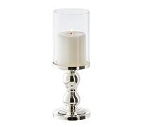 EDZARD Candlestick/windlight Mascha, height 11,0 in, silver plated, tarnish protected, for candles up to ø 3,9 in