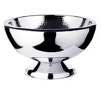 EDZARD Champagne Bucket Cadiz (Ø 43 cm, H 24 cm), 10.5 Litre | Inside hammered, double walled for better insulation, bottle chiller, wine cooler, punch bowl, champagne cooler