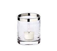 EDZARD lantern "Molly" made of platinum glass, height 3,9 in, diameter 3,3 in