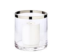 EDZARD Lantern Molly, mouth-blown crystal glass with platinum rim, height 5,9 in, diameter 5,9 in
