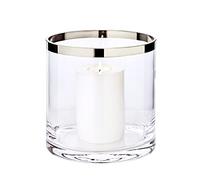 EDZARD Lantern Molly, mouth-blown crystal glass with platinum rim, height 7,1 in, diameter 7,1 in