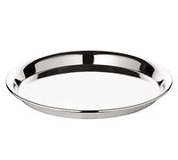 EDZARD Marlene Serving Tray, Round, Elegant, Silver-Plated, Tarnish-Resistant, Diameter 34 cm