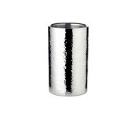 EDZARD Nebraska Bottle Chiller Height 20 cm Diameter 12 cm Fine Hammered Stainless Steel Highly Polished Double