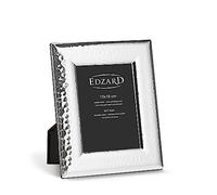 Edzard Positano Hammered Photo Frame for 5x7 Inch (13 x 18 cm) Photos, Silver Tarnish Proof with 2 Hanging Hooks