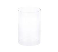 EDZARD Replacement Glass for Masha and Bamboo Candlestick Series, Height 15 cm, Diameter 10 cm, Lantern Glass, Glass Cylinder without Base