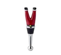 EDZARD Santa Legs Bottle Stopper Height 10 cm for Champagne, Wine and Sparkling Wine, Murano Glass Handmade
