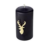 EDZARD Set of 4 Candle pins Risa (Height 7 cm), Aluminium Nickel Plated, Colour Gold
