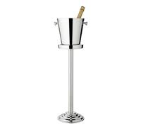 EDZARD Sevilla Bottle Cooler (Height 85 cm, Diameter 23 cm) with Handles, with Stand, Stainless Steel, Highly Polished, Bottle Cooler, Wine Cooler