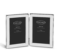 Edzard Photo Frame Salerno, 4x6 inch (10x15 cm), Silver Plated Picture Frame, Tarnish Protected