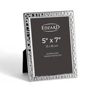 Edzard Photo Frame Pavia, 5x7 inch (13x18 cm), Silver Plated Picture Frame, Tarnish Protected
