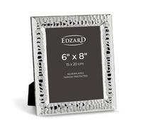 Edzard Photo Frame Gubbio, 6x8 inch (15x20 cm), Silver Plated Picture Frame, Tarnish Protected