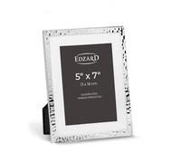 EDZARD Silver Plated Photo Frame Fano 7"x5" with Mount, Non-Tarnishing