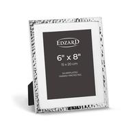 Edzard Photo Frame Fano, 6x8 inch (15x20 cm), Silver Plated Picture Frame, Tarnish Protected