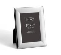 EDZARD Silver Plated Photo Frame Gela 7"x5" (13x18 cm) Non-Tarnishing