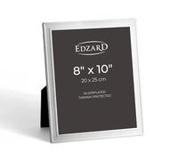 EDZARD Silver Plated Photo Frame Nardo 10"x8" (20x25 cm) Non-Tarnishing