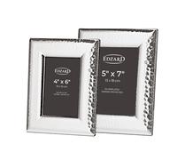 Edzard Photo Frame Positano, 4x6 inch (10x15 cm), Silver Plated Picture Frame, Tarnish Protected