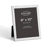 Edzard Photo Frame Salerno, 8x10 inch (20x25 cm), Silver Plated Picture Frame, Tarnish Protected