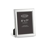 EDZARD Silver Plated Photo Frame Siena 7"x5" (13x18 cm) Non-Tarnishing