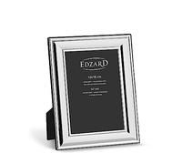 Edzard Silver Plated Photo Frame Sunset 5"x7" (13x18 cm), Non-Tarnishing, High Gloss Finish, Real Glass Front & Premium Velvet Back, Portrait or Landscape Display