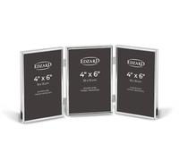 Edzard Photo Frame Genoa, 4x6 inch (10x15 cm), Silver Plated Picture Frame, Tarnish Protected