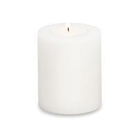EDZARD tea light holder tea light candle Cornelius, height 4,7 in, diameter 3,9 in, permanent candle, suitable for standard Maxi tea lights, heat resistant up to 90°C
