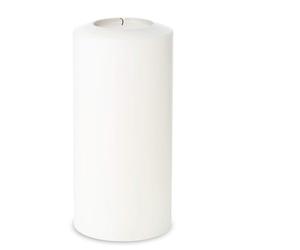 EDZARD Tealight holder, permanent candle Cornelius Pine, height 8.3 in, diameter 4 in, suitable for maxi tea lights, heat resistant up to 90°C