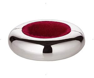 EDZARD Wine Collar/drip Ring Magnetum, Diameter 2 in, Silver Plated, Consists of 2 Halves with Magnetic Closure, drip Protection for Wine Bottles as a Popular Gift idea (e.g. for Wine Box)