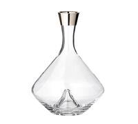EDZARD Wine Decanter Frederick (H 27 cm, 2.1 L), Crystal Glass | mouth blown with platinum rim, decanting vessel for red wine, carafe, table decoration, gift idea