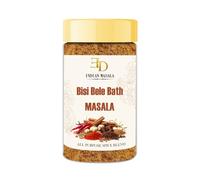 EDZZEL Bisi Bele Bath Powder, Indian Spice Seasoning Blend for Rice, Lentils, Vegetables & Everyday Cooking, Fine Ground Cooking Spice Mix