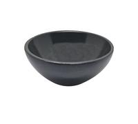 EDZZEL Black Obsidian Crystal Bowl Gemstone Bowl Hand Carved Altar Crystal Bowl Tray Dish Home Decor - 3 Inche