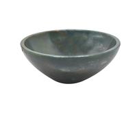 EDZZEL Blood Stone Crystal Bowl Gemstone Bowl Hand Carved Altar Crystal Bowl Tray Dish Home Decor - 3 Inche