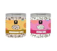 EDZZEL Natural Anardana Goli and Jeera Goli 3.52 OZ (100 gm) | Pack of 2 Combo