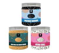 EDZZEL Natural Pachak Harde | Hing Wala Gas Haran Churan | Jeera Goli 3.52 OZ (100 gm) | Pack of 3 Combo