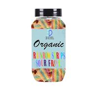 EDZZEL Organic Rainbow Strips Sour Fruit Traditional Premium Quality (100 Gram) Pack of 1 Box