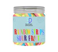 EDZZEL Rainbow Strips Sour Fruit (300 GM) Pack of 1 Box