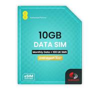 EE 10GB Data SIM + 100 Monthly SMS - Uncapped 5G Speeds - Preloaded Monthly Until 8th March 2027 - Plug & Play Broadband for Routers & Phones
