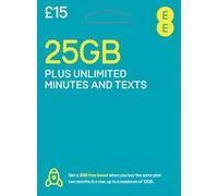 EE 25GB Data Sim includes 25GB Data, Unlimited Minutes & Unlimited Texts