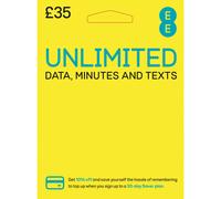 EE 35 Unlimited Data, Calls and Texts Pay As You Go Sim Card