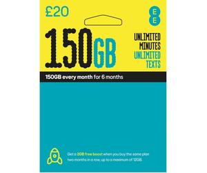 EE 50GB Pay As You Go SIM Card