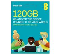 EE Pay As You Go DATA SIM Card UK PREPAID PRELOADED PAYG Bundle - 120GB 12 month DATA SIM