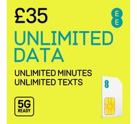 EE 2025 Unlimited Pay As You Go SIM Card
