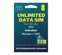 EE Prepaid Rolling Unlimited Data SIM for 30 days - £26.25 monthly - Activate via QR code - No Credit Check (EE)