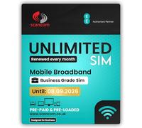 EE Unlimited Data SIM - Uncapped 5G Speeds - Preloaded EVERY MONTH Until 8th SEPTEMBER 2026 - No Contract - Plug & Play for Business Broadband, Routers & Phones
