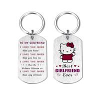 EE&YU Best Girlfriend Gifts - I Love My Best Girlfriend Birthday Anniversary Christmas Keyring from Boyfriend