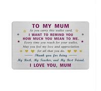 EE&YU Card for Mum, Birthday Gifts for Mummy from Daughter Son, Love Mum