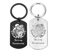 EE&YU Couple Keyring Gifts - Matching Couple Anniversary Birthday Wedding Day Key RIng