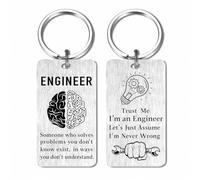 EE&YU Engineer Gifts for Women Men, Nuclear Civil Gas Engineering Keyring