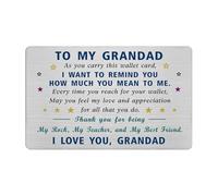 EE&YU Grandad Gifts Card - Grandad Birthday Retirement Card, I Love Grandfather Gifts from Granddaughter Grandson, Thank You Grandfather Present for Christmas