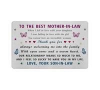 EE&YU Mother in Law Gifts from Son in Law - Mother of Bride Birthday Wedding Appreciation Christmas Card